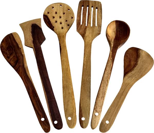 SRE Cooking Spoons Set of 6 Kitchen Tool Set