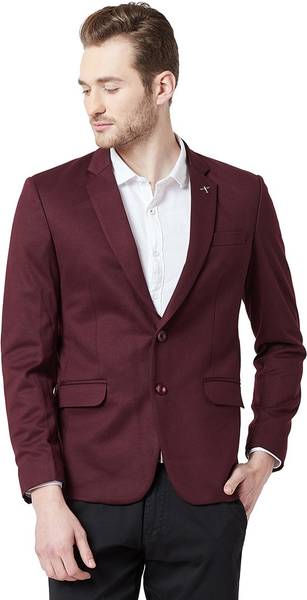 Spykar Solid Single Breasted Casual Men Blazer Price History