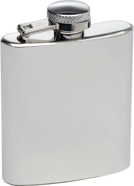 BG Bazzar gali Premium Quality Slim Screw Cap Stainless Steel Hip Flask (235 ml) Hip Flask
