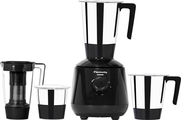 Butterfly Thunder Mixer Grinder 750 W Juicer Mixer Grinder (4 Jars, Black)