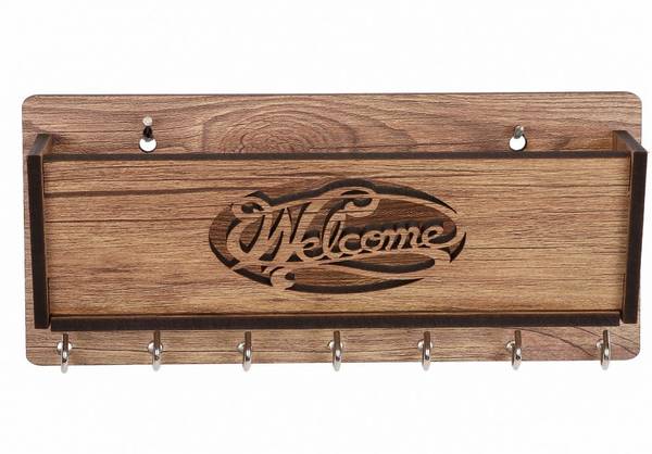 SEHAZ ARTWORKS Slant-welcome-balcony-WT-Wall_Shelves Wooden Wall Shelf