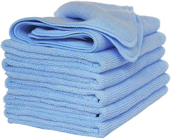 Sheen Blue,30X40CM,250GSM,PK6 Dry Microfiber Cleaning Cloth