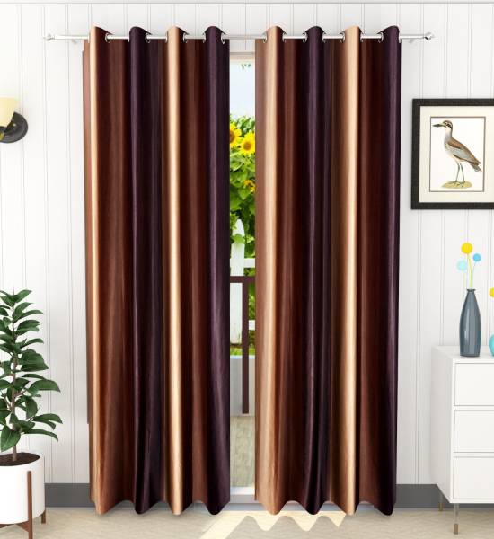 Flipkart SmartBuy 274 cm (9 ft) Polyester Room Darkening Long Door Curtain (Pack Of 2)
