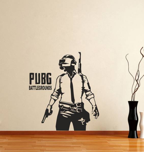 SUDARSHAN STICKER 80 cm PUBG Bettleground Decorative vinyl wall stiker Self Adhesive Sticker