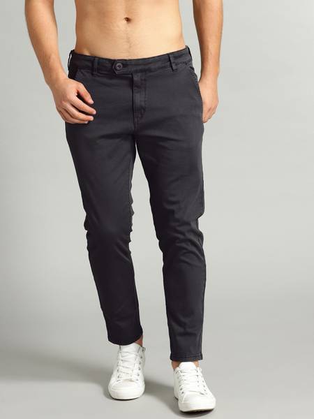 Roadster Regular Fit Men Black Trousers