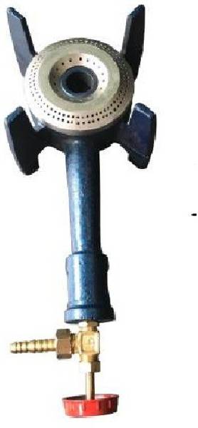 fozti Iron Gas Stove with 1 Burner (diameter 5.65 inches) & Fitting Kit Iron Manual Gas Stove