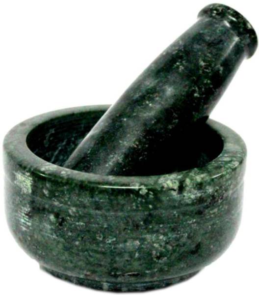 ARTVILLE Green Marble Stone Mortar and Pestle Set 3" Marble Masher