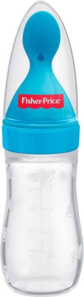 FISHER-PRICE Hassle, Spill Free Squeezy Cereal Spoon Feeder | Easy to use, Sterilize & Travel - Silicone
