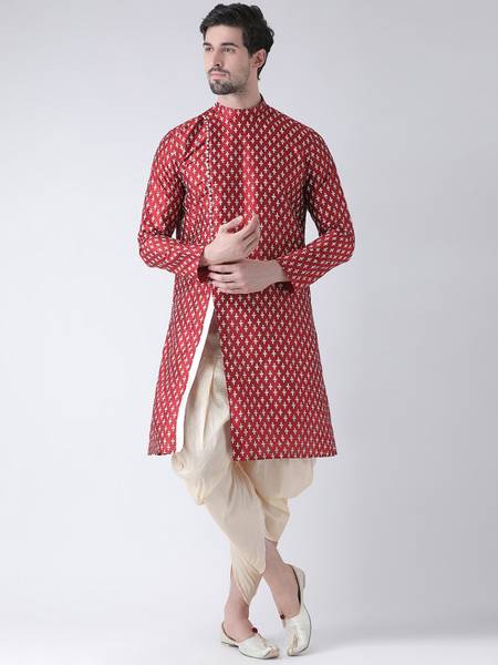 DEYANN Men Kurta Dhoti Pant Set