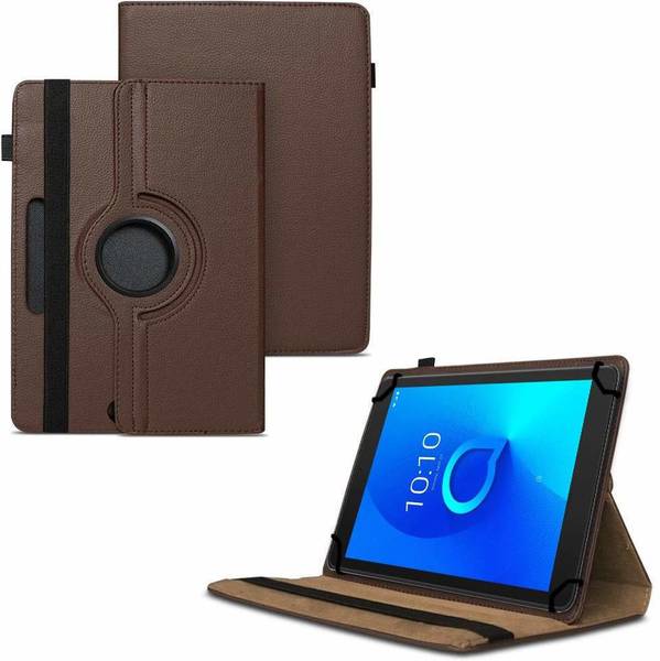 TGK Flip Cover for Alcatel 3T8 8 inch Tablet with 360 Degree Rotating Leather Stand Case