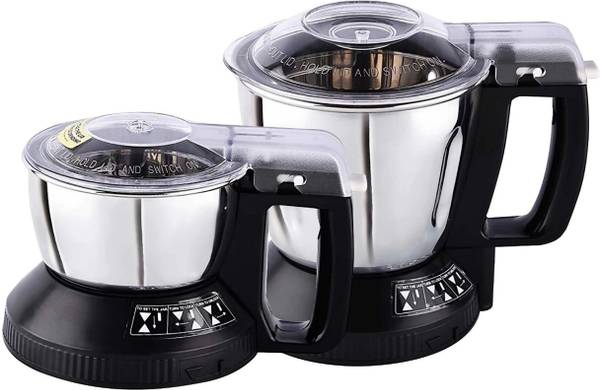 Panasonic SM 1100 ML & 400 ML chutney Jars with safety lock-Black Mixer Juicer Jar