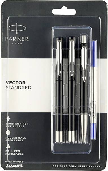 PARKER Vector Std Fountain Roller Black Ball Pen Ball Pen