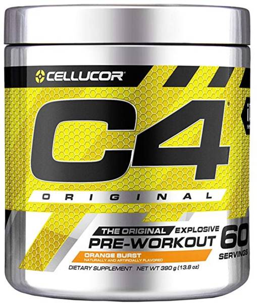 Cellucor C4 Original Pre-Workout 60 Serving (Orange Burst) Weight Gainers/Mass Gainers