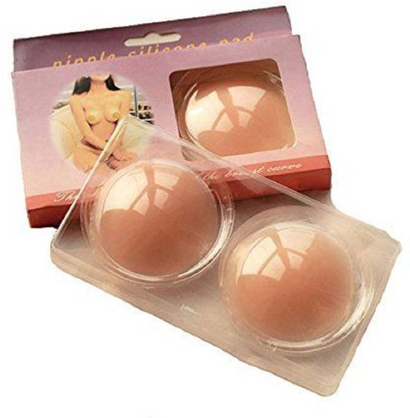 ZODIAQUE Womens Adhesive Nipple Covers Silicone Peel and Stick Bra Petals (Beige Pack of 2) Silicone Peel and Stick Bra Pads