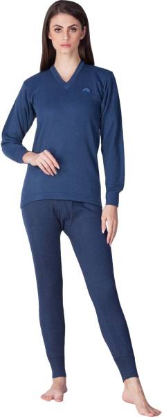 LUX COTT'S WOOL Women Top - Pyjama Set Thermal