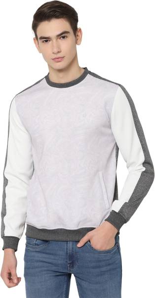 Allen Solly Full Sleeve Solid Men Sweatshirt