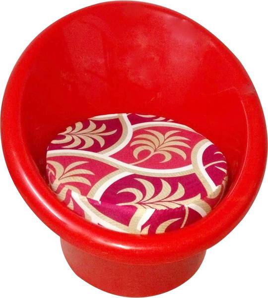 MIJHA Tub Chair with Complimentary Cushions Set of 02 Plastic
