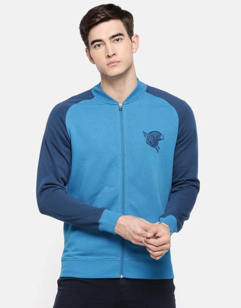 Wildcraft Full Sleeve Color Block Men Sweatshirt