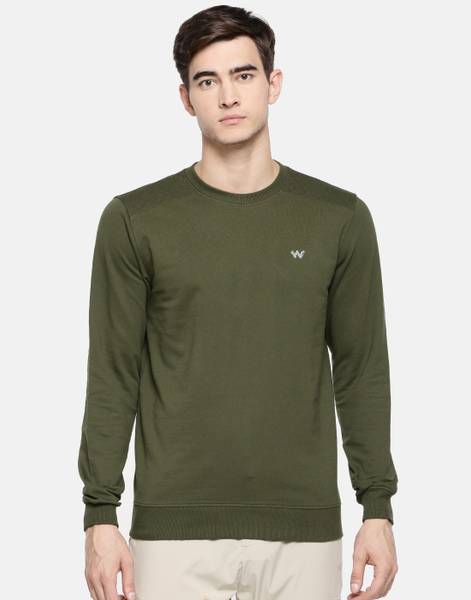 Wildcraft full sleeve solid men's sweatshirt sales