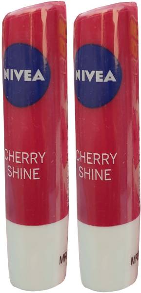 NIVEA Cherry Shine / Charming Cherry Lip Balm 4.8g*2 Cherry