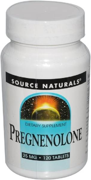 Source Naturals Pregnenolone, 25 mg, 120 Tablets