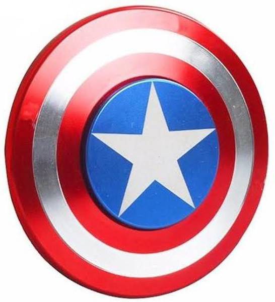 Bestie Toys Amazing Metal Rounded Captain America Avenger Shield Fidget Spinner Toy for Kids