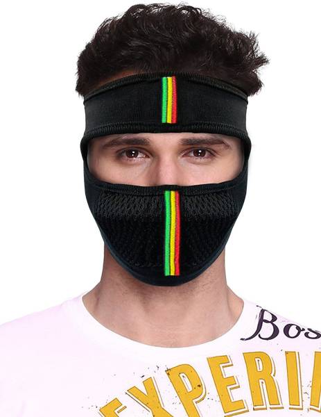 Aadikart Black Bike Face Mask for Men & Women
