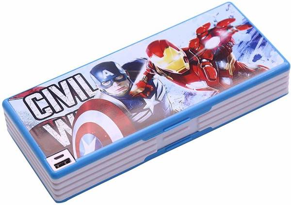Priceless Deals USB and Fan Pencil box for Boys USB and Fan Pencil box for Boys Art Plastic Pencil Box