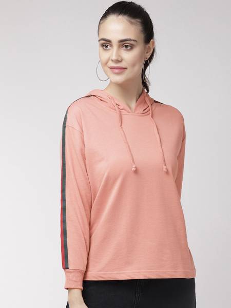 PLUSS Full Sleeve Solid Women Sweatshirt