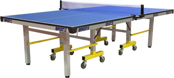 Bronx Advance Full Size 25 mm Both Side Laminated top with 100 mm 6+2 Stopper Wheel Rollaway Indoor Table Tennis Table