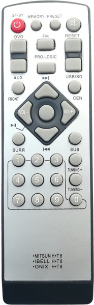 LipiWorld 3IN1 Home Theater Universal Remote Control Compatible for Mitsun Mitsun Ibell Onix Remote Controller