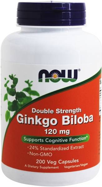 Now Foods Ginkgo Biloba 120 mg 200 Veg caps