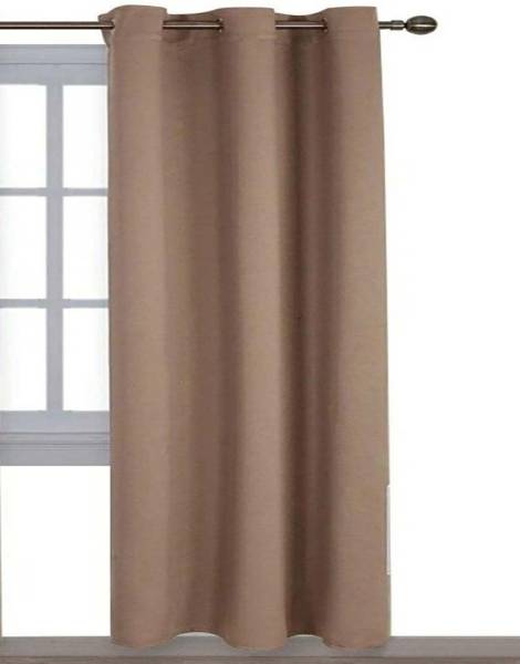 COMFY HOME 243.8 cm (8 ft) Silk Blackout Long Door Curtain Single Curtain
