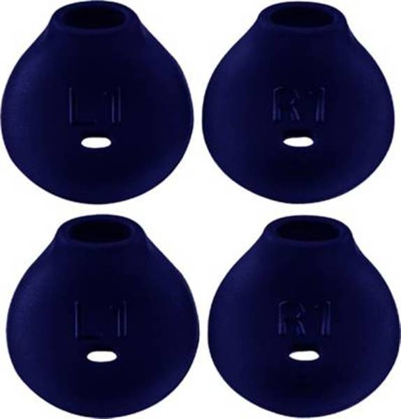 QWEEZER 4 Pcs ( 2 Pair) Blue Earbuds cover Anti-Slip Silicone Replacement Ear Tips Level U EO-BG920 Bluetooth Earphone In The Ear Headphone Cushion