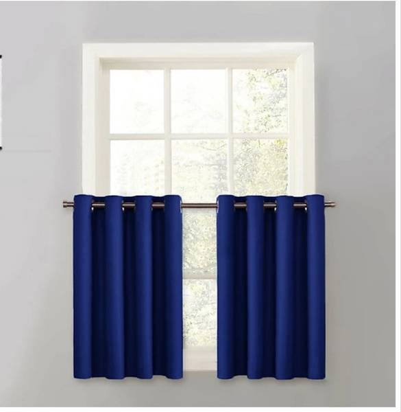 COMFY HOME 60.96 cm (2 ft) Silk Window Curtain (Pack Of 2)
