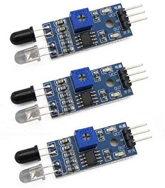 Super Debug 3 Pcs IR Proximity Sensor for line follower and Obstacle sensing Robots - IR Sensor (Pack of 3) Micro Controller Board Electronic Hobby Ki...
