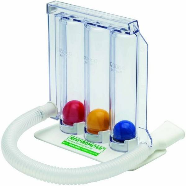 Control D 3 Ball Lung Exerciser Respiratory Spirometer Respiratory