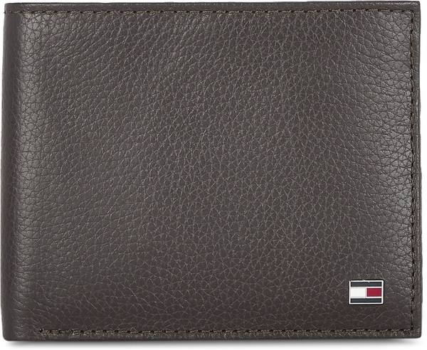 TOMMY HILFIGER Men Casual Brown Genuine Leather Wallet