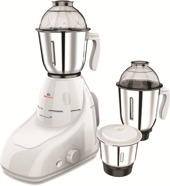BAJAJ GX8 750w DLX 230 Mixer Grinder (3 Jars, White)