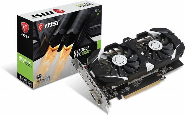 MSI NVIDIA GeForce GTX 1050 Ti 4GT OCV1 4 GB GDDR5 Graphics Card