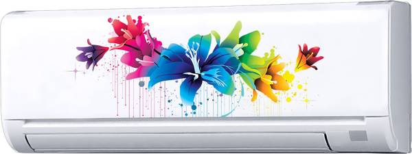 Decopix AC Sticker Fridge Sticker Wall Sticker Split Ac Stickers Air Conditioner Sticker - Standard Size (Fit for All Models / Sizes / Brands) (Vinyl,...