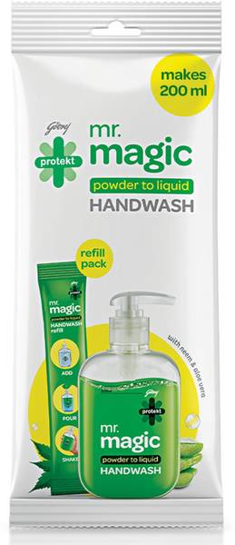 Godrej Protekt Mr. Magic Powder to Liquid Hand Wash Pouch