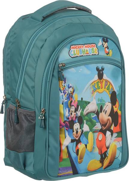 FROZEN Polyester 3d Printed School Bags for Boys and Girls (Green) 23 L Backpack