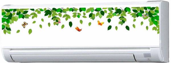 Asmi Collections 95 cm Butterfly and Tree Leaves Self Adhesive Sticker