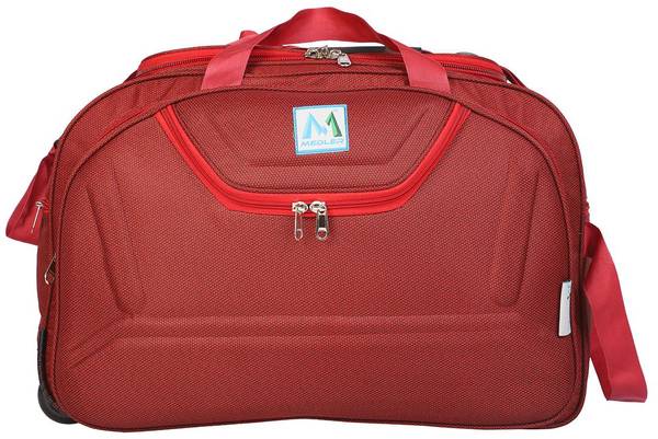 M MEDLER (Expandable) DUFFLE_E9-RED Duffel With Wheels (Strolley)