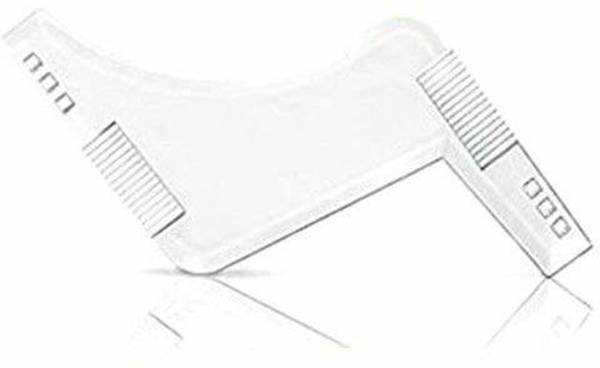 AlexVyan Transparent Beard Shaping Template and Beard Comb All-In-One Tool for Men