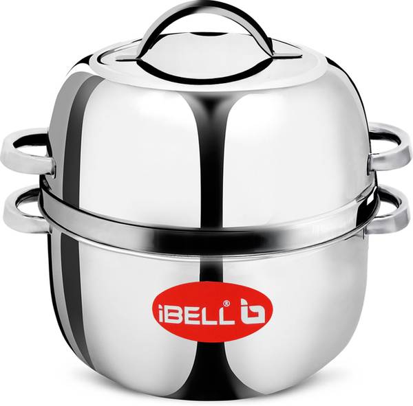 iBELL SSCP1500 Thermal Rice Cooker, 1.5 KG Steam Pot with Rubber Gasket, Stainless Steel Steamer