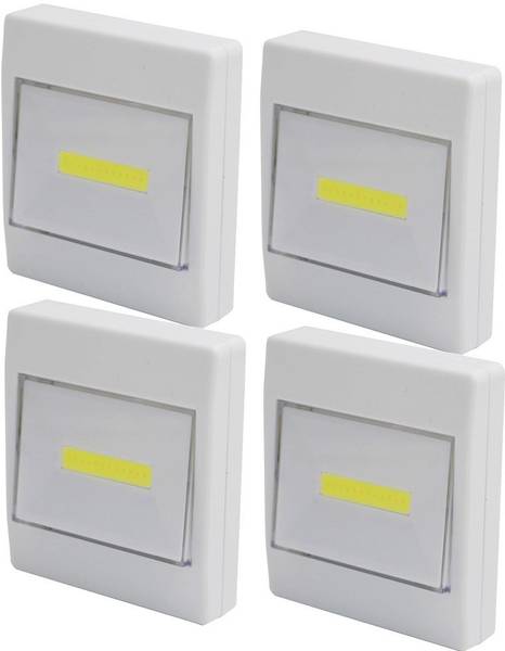 Ascension 4 Magnetic Switch COB LED Wall Light Lamp Battery Operated Garage Camping 1 hrs Bulb Emergency Light