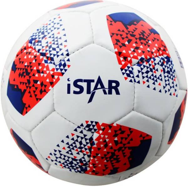 VICKY iStar Football, Size-5, Red-Blue-White Football - Size: 5
