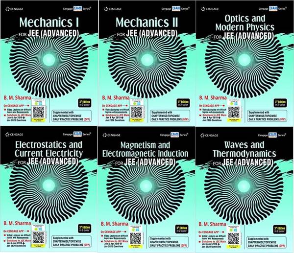 Cengage Mechanics I, Mechanics II, Electrostatics And Current Electricity, Magnetism And Electromagnetic Induction, Optics And Modern Physics, Waves And Thermodynamics For JEE (Advanced) (Physics 6 Books Set)  (Paperback, B. M. Sharma)